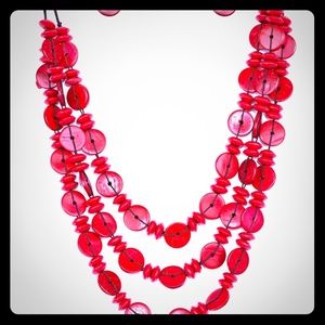 Red Paparazzi Necklace and earrings